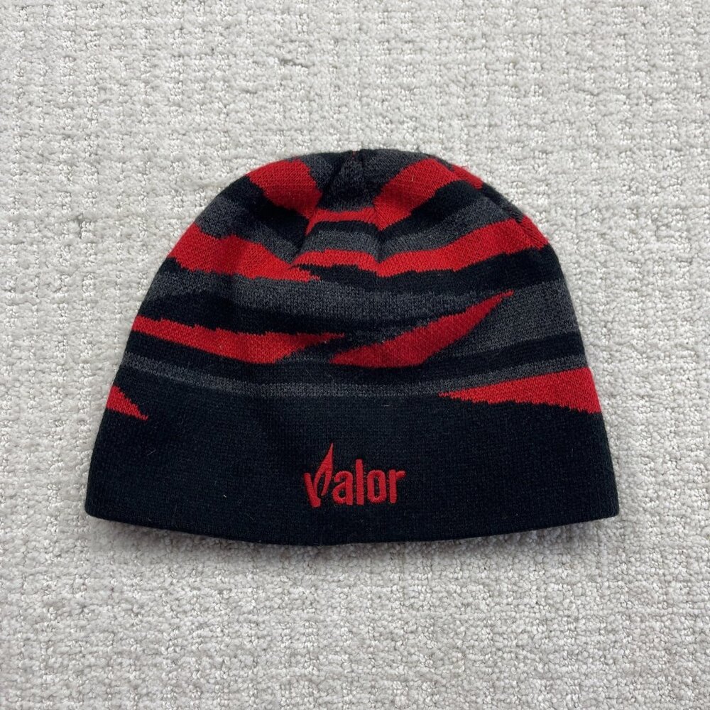 Y2K Valor Fireplace Beanie Skull Cap Toque Hat 90s Grunge Retro Skater Snowboard